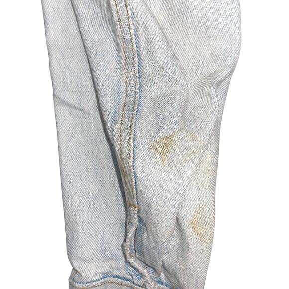 Levi's Strauss Distressed Jean Denim Jacket Light Blue Wash Vintage - Picture 5 of 5